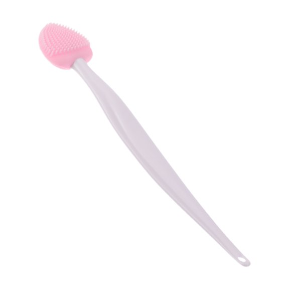 Unique Bargains 1 Pc Soft Plastic Silicone Cleansing Brush Heart-shaped Nose Pink 5.31"x0.87"