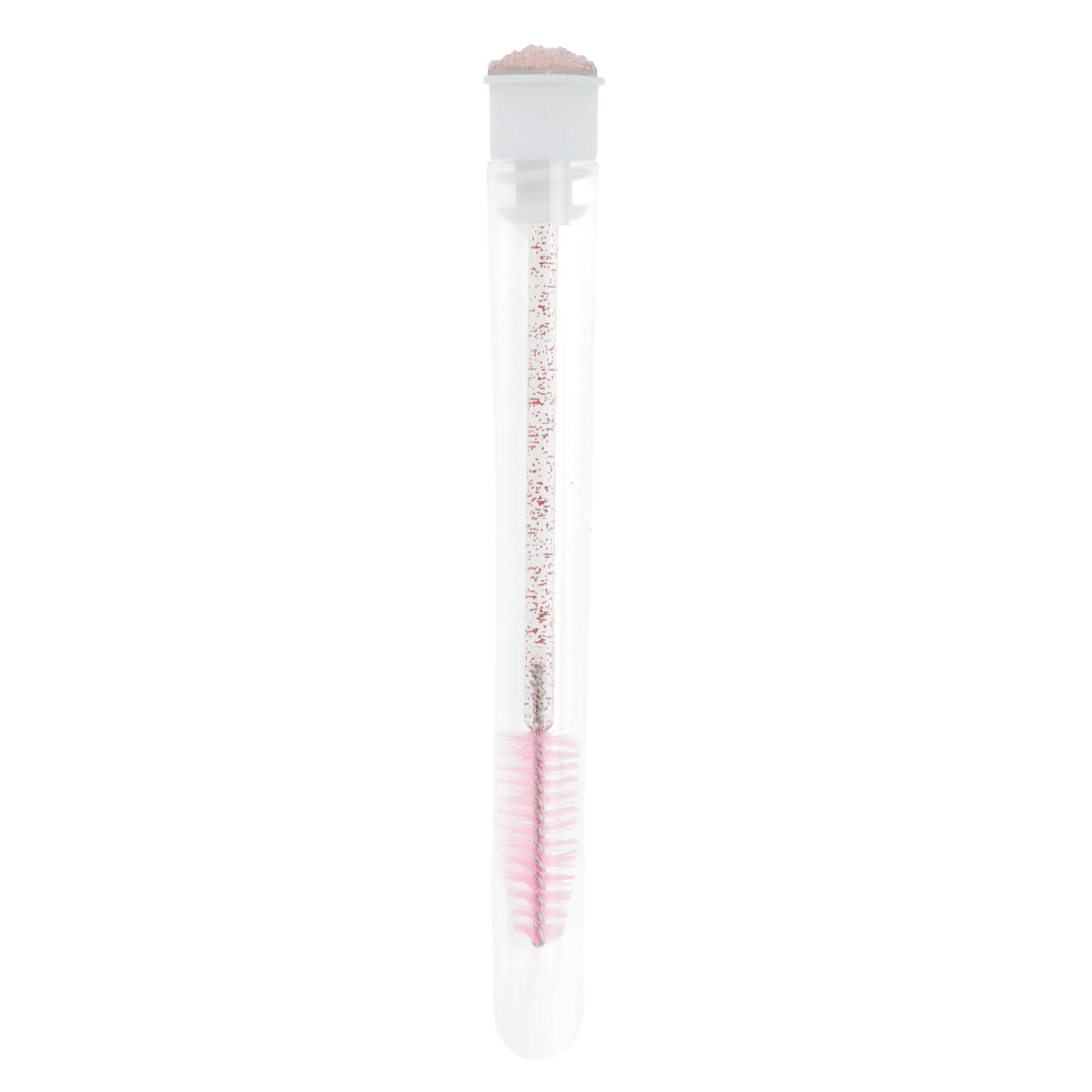 Unique Bargains 1 Pc Soft Reusable Eyelash Brush for Vacation in Tube Light Pink