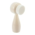 thumbnail image 1 of Unique Bargains 1 Pc Soft Silicone Synthetic Fiber Wool Cleansing Brush Double Side White 4.45"x1.69", 1 of 2