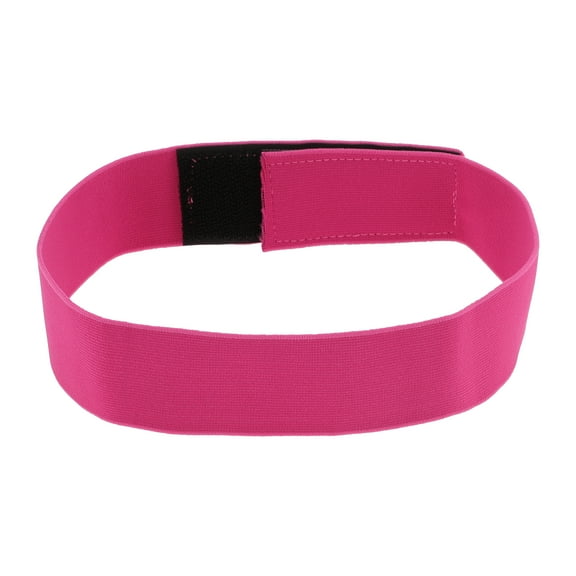 Unique Bargains 1 Pc Soft Wig Edge Fixing Headband Solid Color Wig Grip Band 23.62"x1.57" Rose Red