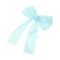 thumbnail image 1 of Unique Bargains 1 Pc Solid Bow Ribbon Duckbill Hair Clips Hairdo Clip Blue, 1 of 5