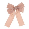 thumbnail image 1 of Unique Bargains 1 Pc Solid Bow Ribbon Duckbill Hair Clips for Home Pink, 1 of 5