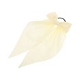 thumbnail image 1 of Unique Bargains 1 Pc Solid Bow Ribbon Hair Elastic Band Beige, 1 of 5
