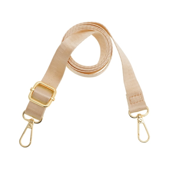 Unique Bargains 1 Pc Solid Color Handbag Strap for Office Khaki Nylon Metal