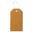 thumbnail image 1 of Unique Bargains 1 Pc Solid Color Irregular Luggage Tag for Travel Yellow PU, 1 of 5