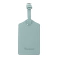 thumbnail image 1 of Unique Bargains 1 Pc Solid Color Luggage Tag for Travel PU Light Blue, 1 of 5