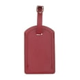 thumbnail image 1 of Unique Bargains 1 Pc Solid Color Texture Luggage Tag for Travel Red PU, 1 of 5
