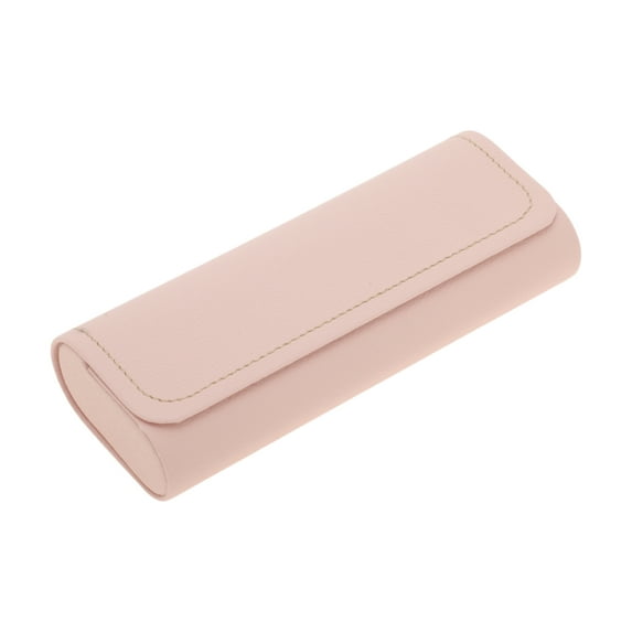 Unique Bargains 1 Pc Solid EyeGlasses Case Portable Eyeglasses Storage Pink