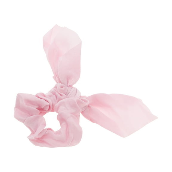 Unique Bargains 1 Pc Solid Rabbit Ears Scrunchies Pink