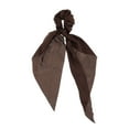 thumbnail image 1 of Unique Bargains 1 Pc Solid Tie Triangle Ribbon Scrunchies for Home Coffee Color, 1 of 6