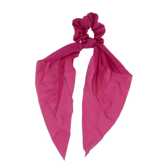 Unique Bargains 1 Pc Solid Tie Triangle Ribbon Scrunchies for Home Rose Red