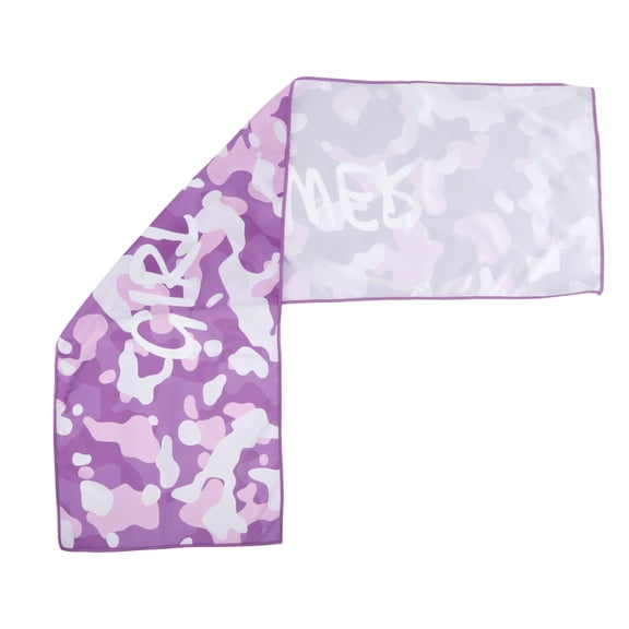Unique Bargains 1 Pc Sports Towel Letter Quick Dry Towel Camouflage Purple