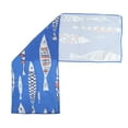 thumbnail image 1 of Unique Bargains 1 Pc Sports Towel Portable Pattern Quick Dry Towel Blue, 1 of 5