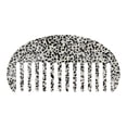 thumbnail image 1 of Unique Bargains 1 Pc Spotted Pattern Hair Comb Black Acetate Sheet, 1 of 5