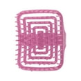 thumbnail image 1 of Unique Bargains 1 Pc Square Hollow Hair Shampoo Brush for Head Massage 3.74"x3.07"x2.56" Pink, 1 of 6