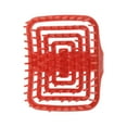 thumbnail image 1 of Unique Bargains 1 Pc Square Hollow Hair Shampoo Brush for Head Massage 3.74"x3.07"x2.56" Red, 1 of 6