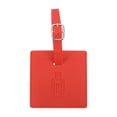 thumbnail image 1 of Unique Bargains 1 Pc Square Luggage Tag for Travelling Red Polyurethane, 1 of 5