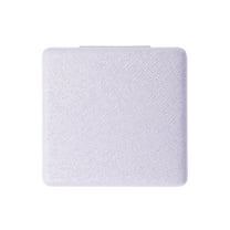 Unique Bargains 1 Pc Square Makeup Mirror for Travel Vacation Purple PU ABS Glass