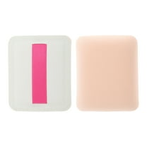 Unique Bargains 1 Pc Square Powder Puff for Travel Dressing Tables Skin Color Hydrophilic Polyurethane