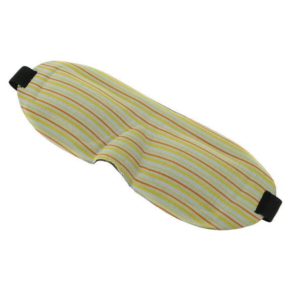 Unique Bargains 1 Pc Square Stripes 3D Sleep Mask Soft 3D Eye Shade Cover for Rest for Travel Yellow