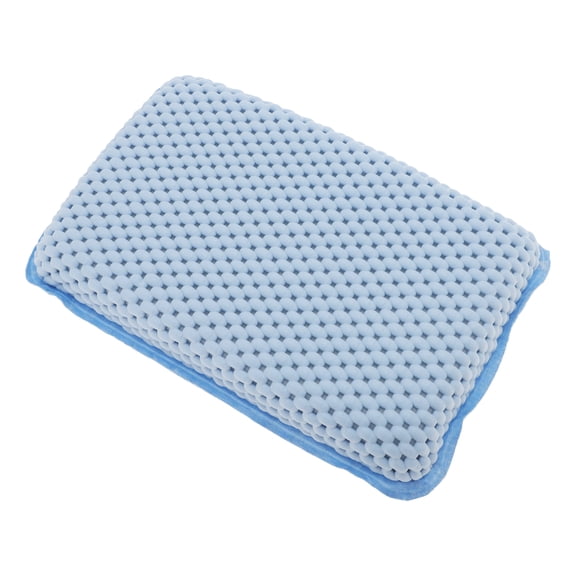Unique Bargains 1 Pc Square Style Bath Pillow for Head and Neck 11.02"x7.28"x1.97" Blue