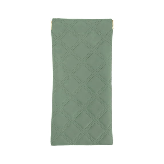 Unique Bargains 1 Pc Squeeze Top Eyeglass Pouch Portable Eyeglasses Storage Green