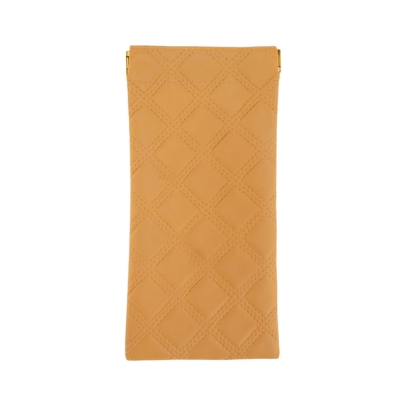 Unique Bargains 1 Pc Squeeze Top Eyeglass Pouch Portable Eyeglasses Storage Orange