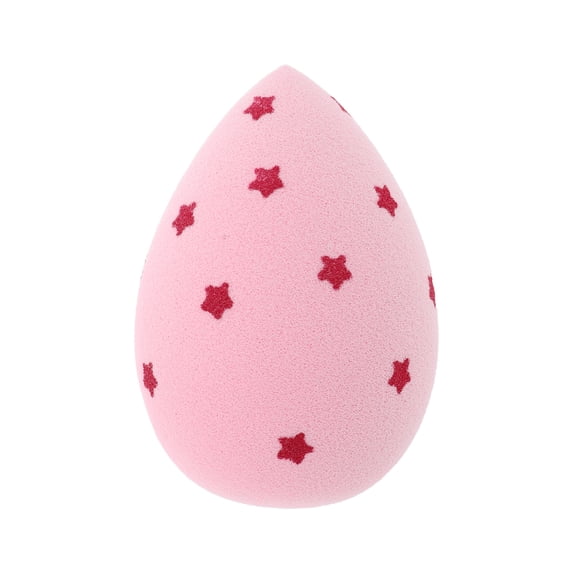 Unique Bargains 1 Pc Star Face Makeup Sponge for Bedrooms Pink Hydrophilic Polyurethane