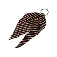 thumbnail image 1 of Unique Bargains 1 Pc Stripes Triangle Ribbon Hair Elastic Band Black, 1 of 5