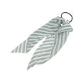 thumbnail image 1 of Unique Bargains 1 Pc Stripes Triangle Ribbon Hair Elastic Band Gray, 1 of 5