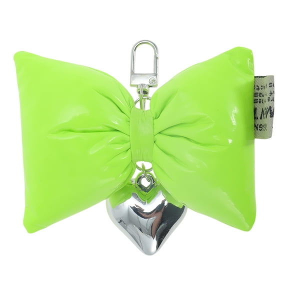 Unique Bargains 1 Pc Stylish Bow Handbag Charm Bag Accessories Fluorescent Green