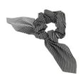 thumbnail image 1 of Unique Bargains 1 Pc Stylish Bow Striped Hair Ties Hair Bands Black White, 1 of 5