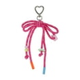 thumbnail image 1 of Unique Bargains 1 Pc Stylish Braided Bow with Love Buckle Handbag Charm Decorative Keychain Rose Red, 1 of 5