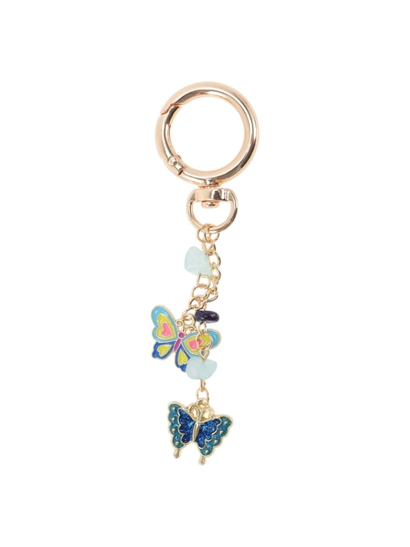 1 Pc Stylish Butterfly Heart Handbag Charm Bag Accessories 3.54″ Blue