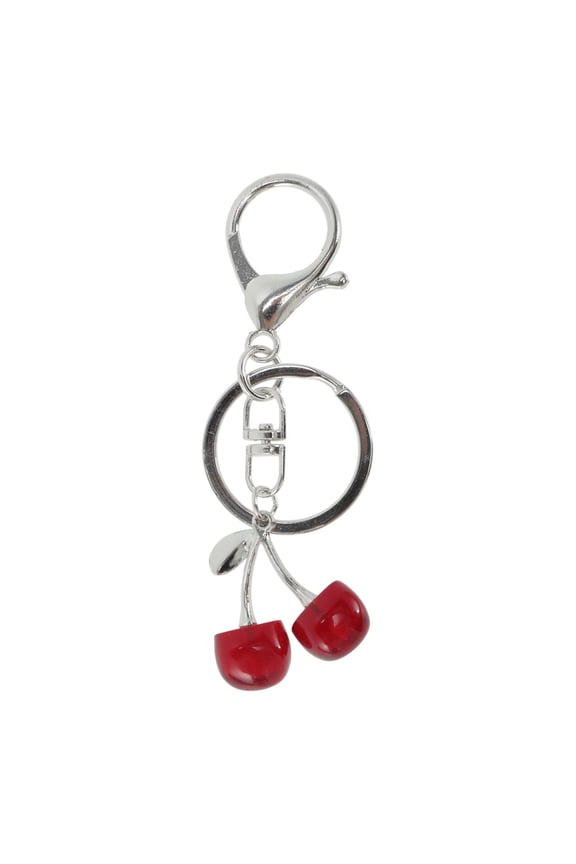 1 Pc Stylish Cherry Handbag Charms Keychains Bag Accessories Red