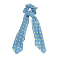 thumbnail image 1 of Unique Bargains 1 Pc Stylish Dots Ribbon Hair Elastics Hair Ties Sky Blue, 1 of 5
