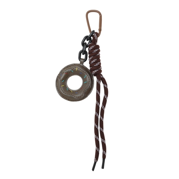 Unique Bargains 1 Pc Stylish Doughnut Handbag Charm Bag Accessories Brown