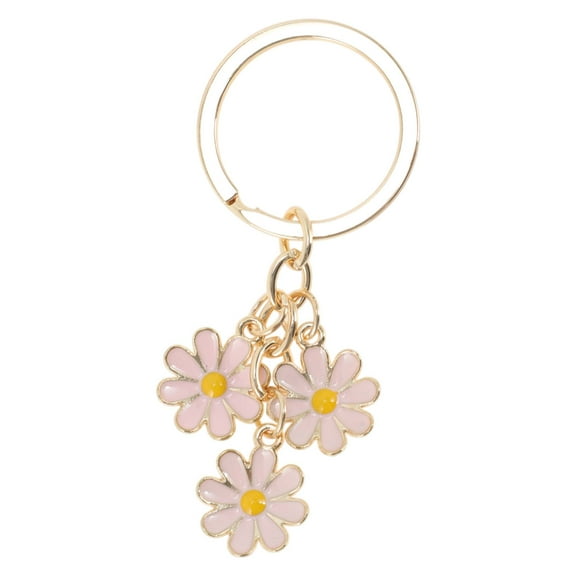 Unique Bargains 1 Pc Stylish Floral Handbag Charm Bag Accessories 2.76″ Pink