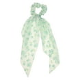 thumbnail image 1 of Unique Bargains 1 Pc Stylish Floral Ribbon Hair Elastics Hair Ties Beige Green, 1 of 5