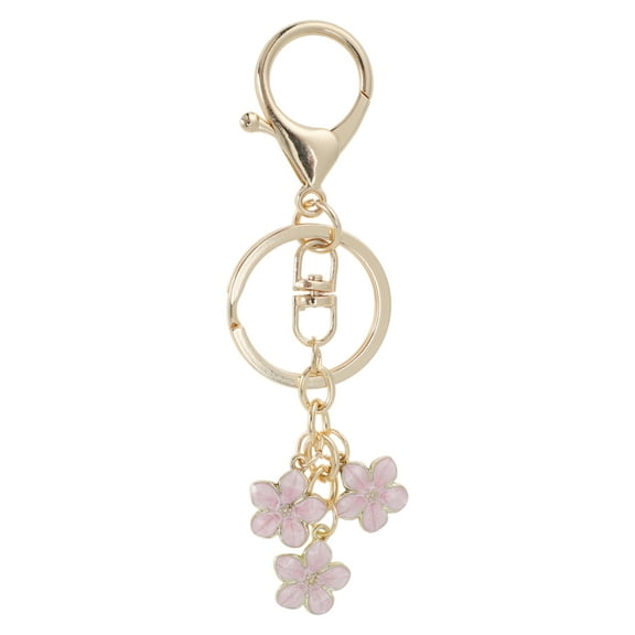 Unique Bargains 1 Pc Stylish Plum Flower Handbag Charm Bag Accessories 3.9″ Pink