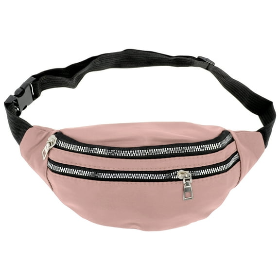 Unique Bargains 1 Pc Stylish Sports Waist Bag Waterproof & Abrasion-Resistant Fanny Pack for Sports Pink