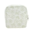 thumbnail image 1 of Unique Bargains 1 Pc Stylish Square Hearts Makeup Bag for Travel Green Polyester, 1 of 6
