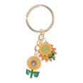thumbnail image 1 of Unique Bargains 1 Pc Stylish Sunflower Sun Handbag Charm Bag Accessories 3.19″ Orange Yellow, 1 of 5