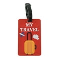 thumbnail image 1 of Unique Bargains 1 Pc Suitcase Airplane Pattern Luggage Tag for Travelling Red, 1 of 4