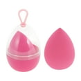 thumbnail image 1 of Unique Bargains 1 Pc Teardrop Shaped Powder Puff for Travel Dressing Tables Rose Red Hydrophilic Non-Latex, 1 of 5