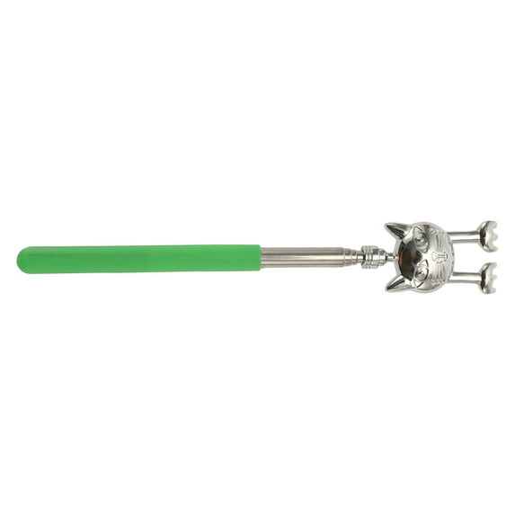 Unique Bargains 1 Pc Telescopic Back Scratcher for Bathroom Travel Hotel Green Stainless Steel