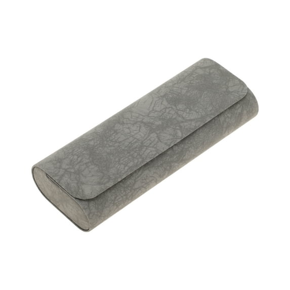 Unique Bargains 1 Pc Texture EyeGlasses Case Portable Eyeglasses Storage Gray