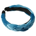 thumbnail image 1 of Unique Bargains 1 Pc Thick Braided Headband Headwear Hairband for Women 1.2 Inch Wide Blue, 1 of 7