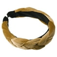 thumbnail image 1 of Unique Bargains 1 Pc Thick Braided Headband Headwear Hairband for Women 1.2 Inch Wide Yellow, 1 of 7