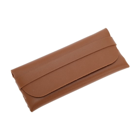 Unique Bargains 1 Pc Thick Eyeglasses Case Lightweight Eyeglasses Storage Brown